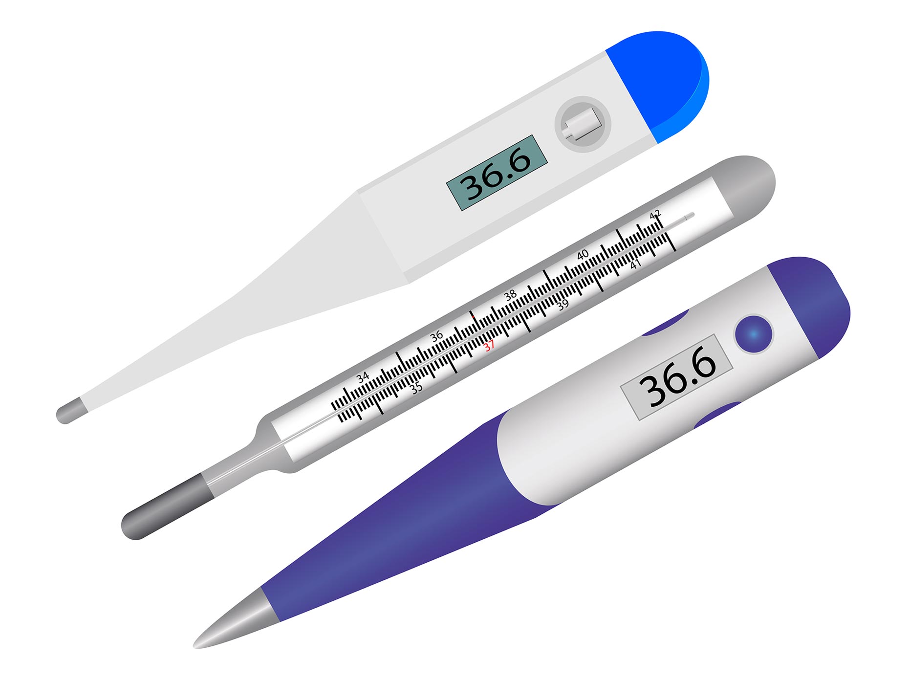 Termometro Digitale Febbre Bambini Adulti Misurazione Orale